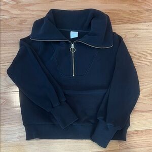 Varley vine half zip ribbed sweatshirt
